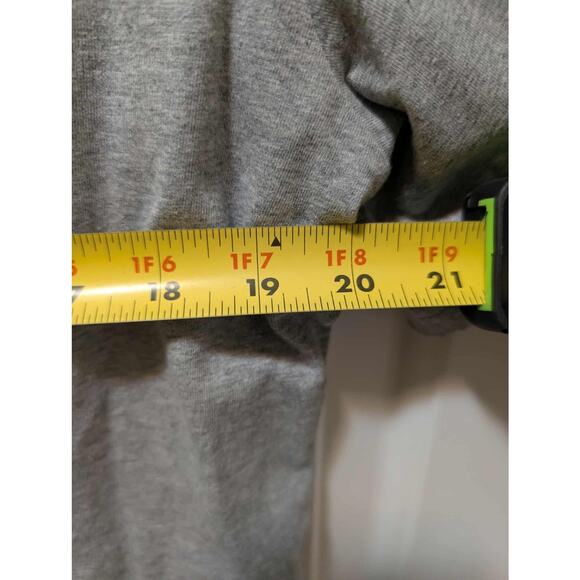 USA American Flag Gray Cropped Top T Shirt Women's XL July 4th New! Patriotic - Picture 7 of 9